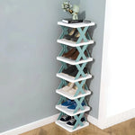 Shoe Rack Foldable Space-Saving Multi-Purpose Storage No Assembly Required