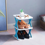 Shoe Rack Foldable Space-Saving Multi-Purpose Storage No Assembly Required