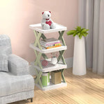 Shoe Rack Foldable Space-Saving Multi-Purpose Storage No Assembly Required
