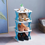 Shoe Rack Foldable Space-Saving Multi-Purpose Storage No Assembly Required