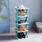Shoe Rack Foldable Space-Saving Multi-Purpose Storage No Assembly Required