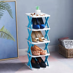 Shoe Rack Foldable Space-Saving Multi-Purpose Storage No Assembly Required