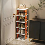 Shoe Rack Foldable Space-Saving Multi-Purpose Storage No Assembly Required