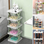 Shoe Rack Multi-Tier Space-Saving Clear Panels