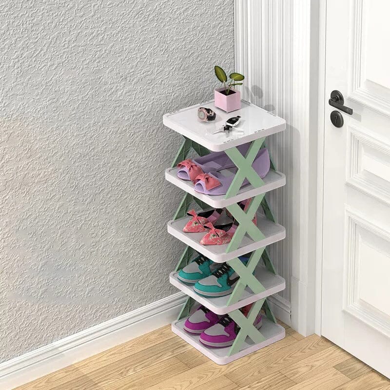 Shoe Rack Multi-Tier Space-Saving Clear Panels