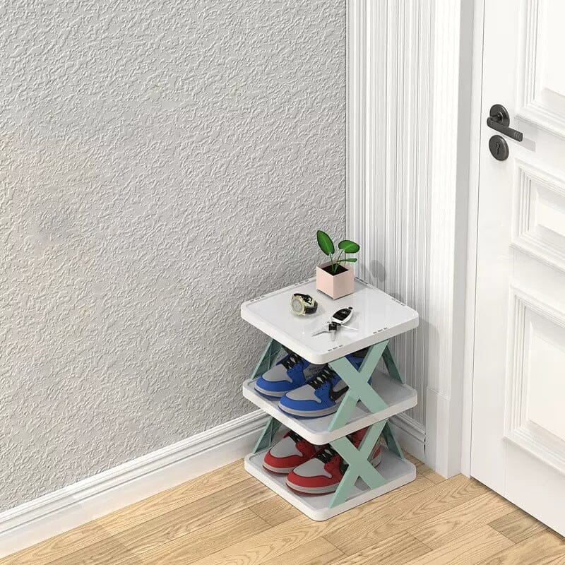 Shoe Rack Multi-Tier Space-Saving Clear Panels