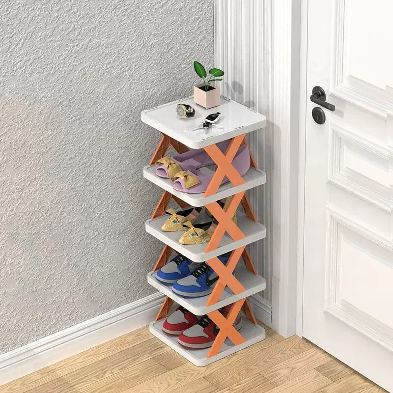 Shoe Rack Multi-Tier Space-Saving Clear Panels