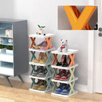 Shoe Rack Multi-Tier Space-Saving Clear Panels