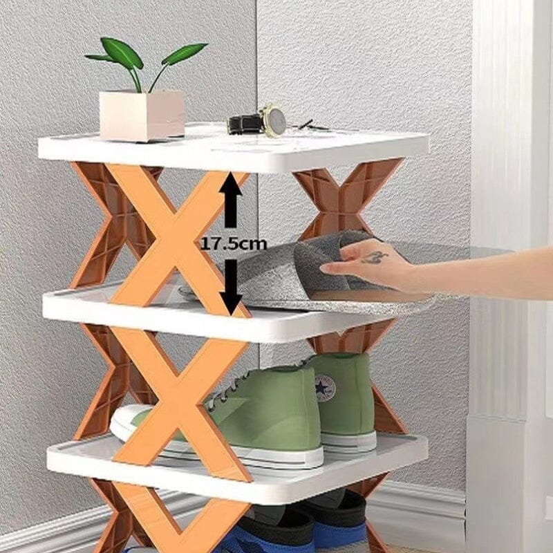 Shoe Rack Multi-Tier Space-Saving Clear Panels