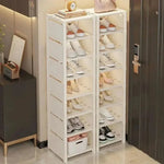 Shoe Rack Stackable Corner Design Space-Saving Storage