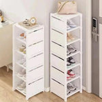 Shoe Rack Stackable Corner Design Space-Saving Storage