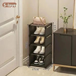 Shoe Rack Stackable Corner Design Space-Saving Storage