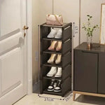Shoe Rack Stackable Corner Design Space-Saving Storage
