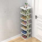 Shoe Rack Stackable Multi-Tier Compact Water-Repellent PP