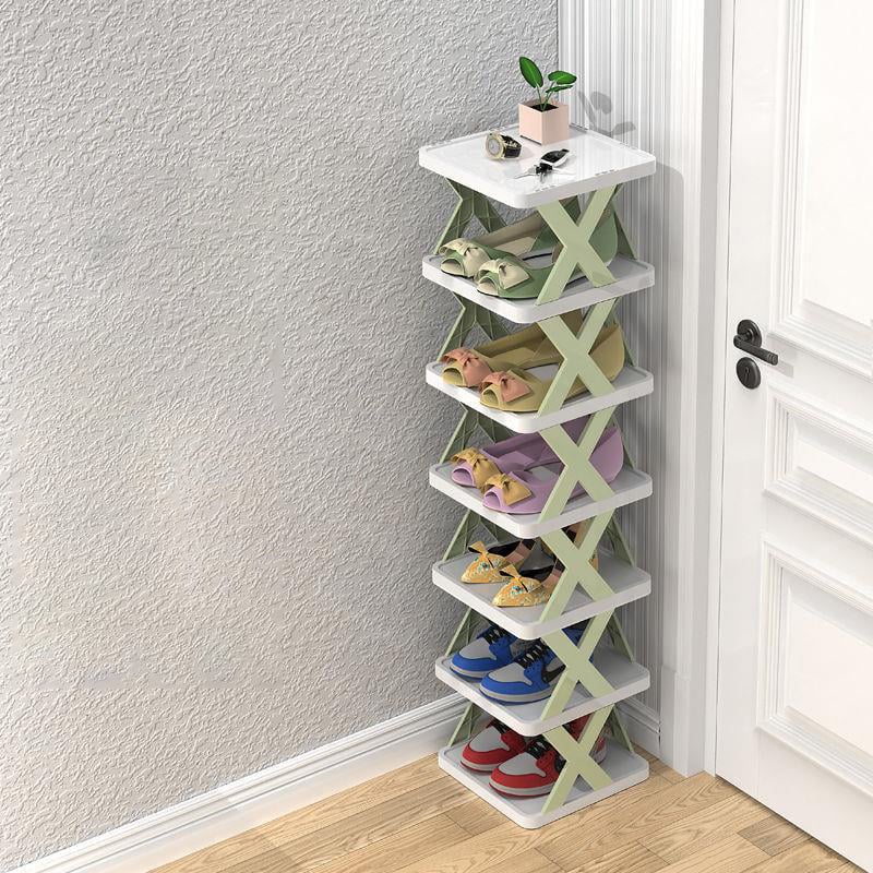 Shoe Rack Stackable Multi-Tier Compact Water-Repellent PP