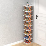 Shoe Rack Stackable Multi-Tier Compact Water-Repellent PP