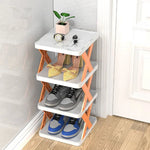 Shoe Rack Stackable Multi-Tier Compact Water-Repellent PP