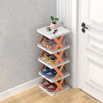 Shoe Rack Stackable Multi-Tier Compact Water-Repellent PP