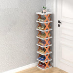 Shoe Rack Stackable Multi-Tier Compact Water-Repellent PP