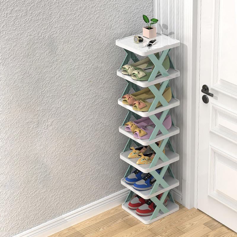 Shoe Rack Stackable Multi-Tier Compact Water-Repellent PP