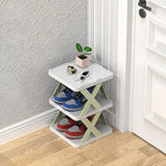 Shoe Rack Stackable Multi-Tier Compact Water-Repellent PP