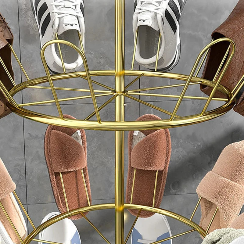 Shoe Rack Three-Tier Circular Space-Saving