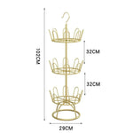Shoe Rack Three-Tier Circular Space-Saving
