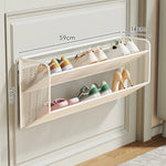 Shoe Rack Wall-Mounted Fold-Down Ventilated Steel Mesh