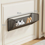 Shoe Rack Wall-Mounted Fold-Down Ventilated Steel Mesh