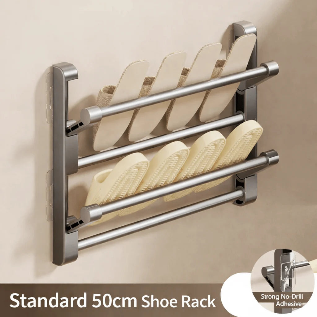 Shoe Rack Wall-Mounted Integrated Drainage Space-Saving