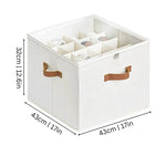 Shoe Storage Box Clear Lid Adjustable Compartments 16-Pair Capacity