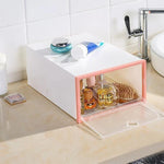 Shoe Storage Box Clear Stackable 120° Folding Door