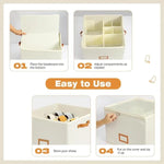 Shoe Storage Box Collapsible 16 Compartments Dust-Resistant Clear Lid