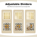 Shoe Storage Box Collapsible 16 Compartments Dust-Resistant Clear Lid