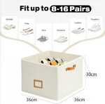 Shoe Storage Box Collapsible 16 Compartments Dust-Resistant Clear Lid