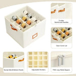 Shoe Storage Box Collapsible 16 Compartments Dust-Resistant Clear Lid