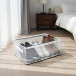 Shoe Storage Organizer Clear Stackable Foldable