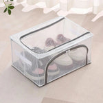 Shoe Storage Organizer Clear Stackable Foldable