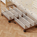 Shoe Storage Organizer Under-Bed Ventilated Mesh Divided Compartments