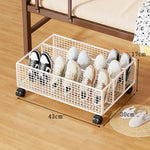 Shoe Storage Organizer Under-Bed Ventilated Mesh Divided Compartments