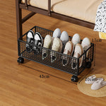 Shoe Storage Organizer Under-Bed Ventilated Mesh Divided Compartments