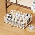 Shoe Storage Organizer Under-Bed Ventilated Mesh Divided Compartments