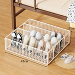 Shoe Storage Organizer Under-Bed Ventilated Mesh Divided Compartments