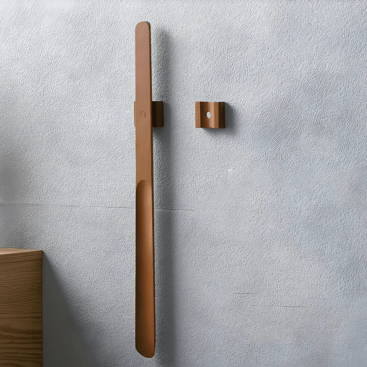Shoehorn Solid Walnut Wood Extra-Long with Integrated Magnet