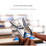 Shot Glass Set Lead-Free Mountain Design With Pourer