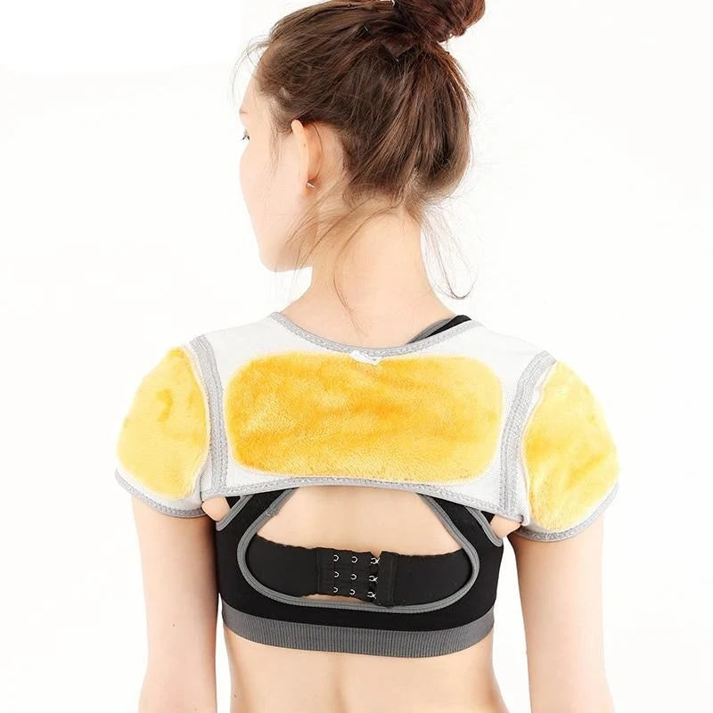 Shoulder Brace Bamboo Fiber Fleece Lined Adjustable Fit