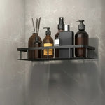 Shower Caddy No-Drill Adhesive Mount Stainless Steel Rust-Resistant Drainage Slats