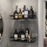 Shower Caddy No-Drill Adhesive Mount Stainless Steel Rust-Resistant Drainage Slats