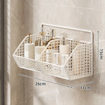 Shower Caddy Wall-Mounted Wire Mesh Drainage Baskets