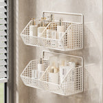 Shower Caddy Wall-Mounted Wire Mesh Drainage Baskets